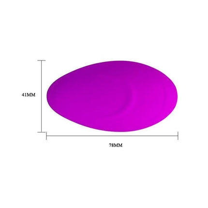 Huevo a Control Remoto Silicone Cover Clave 72, purple egg with dimensions 78mm x 41mm, for discreet and versatile use.