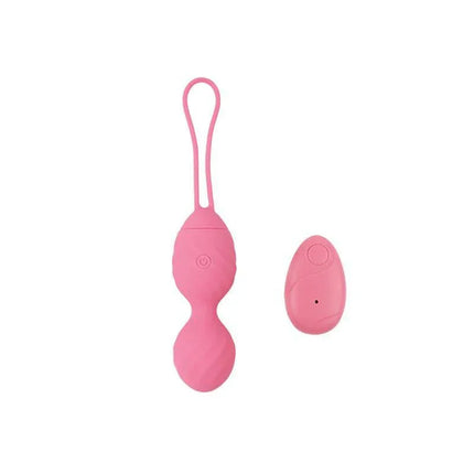 Huevo Vibrador Control Remoto Ridged USB Silicona 7.4 with wireless remote and ridged pink silicone design for versatile pleasure.