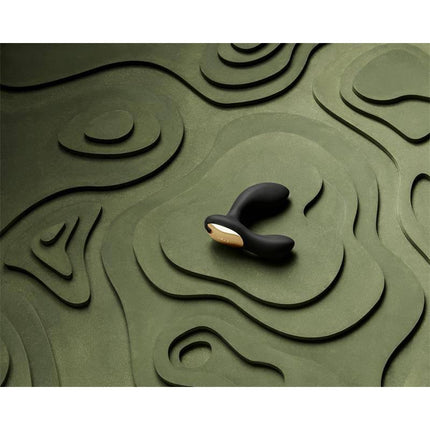 Hugo 2 Prostate massager with black APP on a textured surface