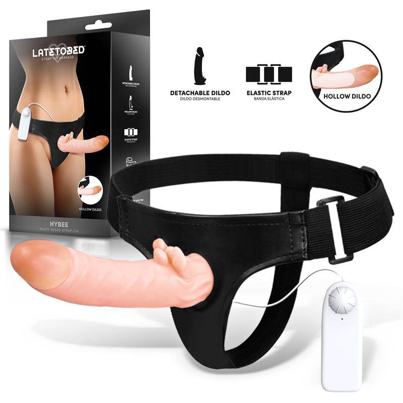 Hybee Multi - Speed Strap - On with Hollow Dildo and Remote Control - secretsextoys.store
