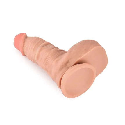 Ianz Dual Density Dildo 8.46 showcasing realistic texture and dual-layer design for enhanced support and feel.