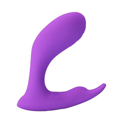 Purple Idabelle Stimulator with Vibration and Pulsation Remote Control, featuring a dual-motor design for enhanced pleasure.