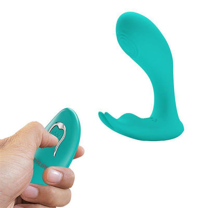 Idabelle Stimulator with Vibration and Pulsation Remote Control showcases G-spot design and handheld control for customizable pleasure.