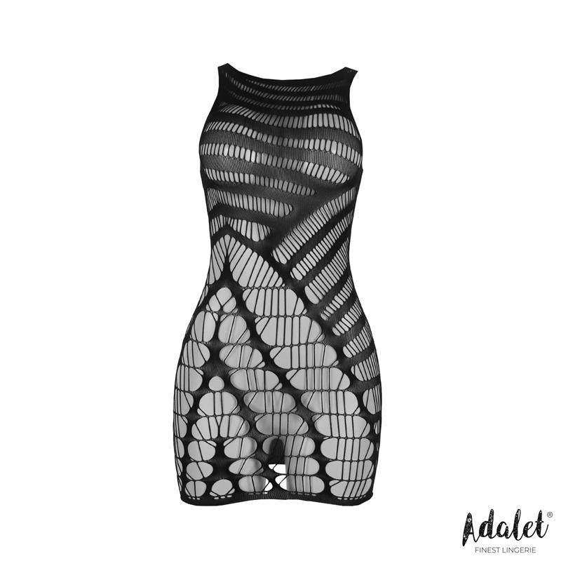 Ilona Fishnet Bodystocking with Vertical Patron - secretsextoys.store