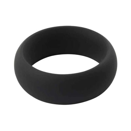 Infinity Silicone Cock Ring M Black, durable and body-safe, with a minimalist black finish for extended intimate enjoyment.