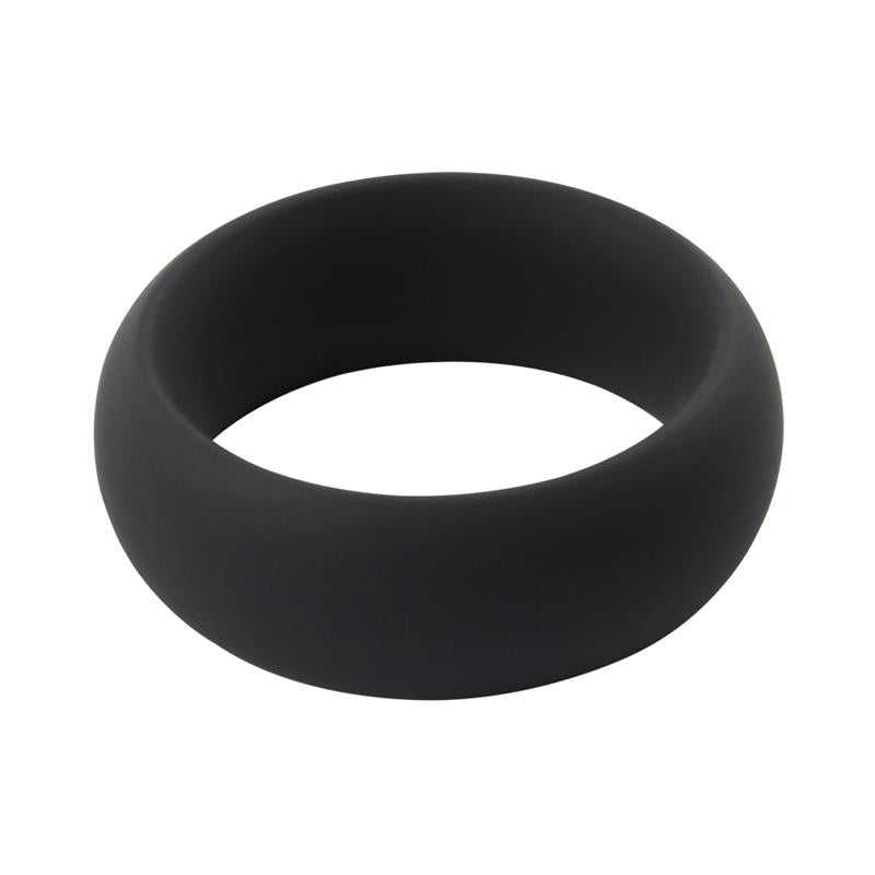 Infinity Silicone Cock Ring M Black - secretsextoys.store