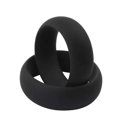 Infinity Silicone Cock Ring M Black durable body-safe accessory