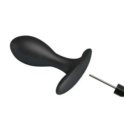 Inflatable Anal Plug with Internal Ball Weight made from smooth, body-safe silicone for adjustable fullness and extended wear.