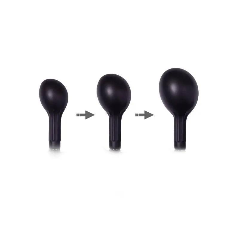 Inflatable Anal Plug with Pump Black - secretsextoys.store