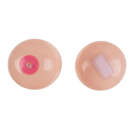 Inflatable Boobs Game 2x removable Velcro breasts for adult party game