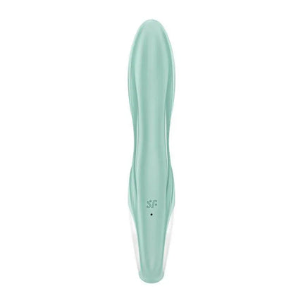 Inflatable Rabbit Vibe Air Pump Bunny 5 with APP Satisfyer Connect in teal color, featuring ergonomic design