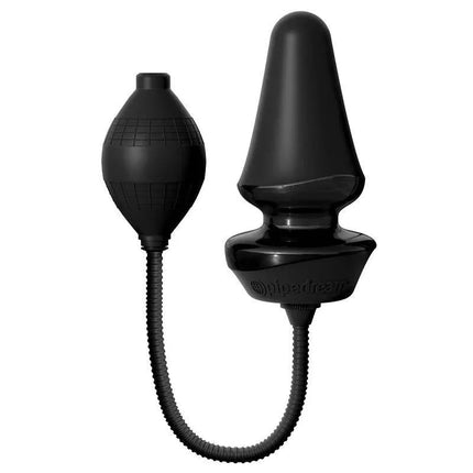 Inflatable Silicone Anal Plug with pump for adjustable stimulation, made from body-safe materials, ideal for comfort and solo or shared use.