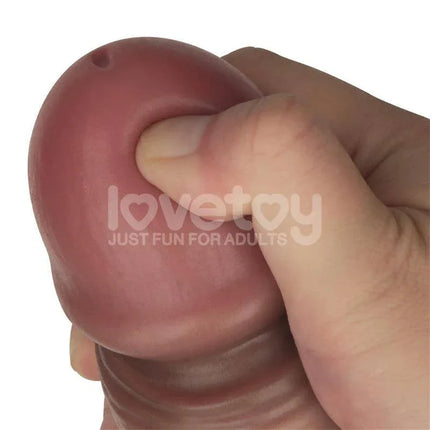 Close-up of Ingen Adjustable Strap On with Hollow Dildo 9 Enhanced Set L/XL/2XL silicone texture for lifelike feel.