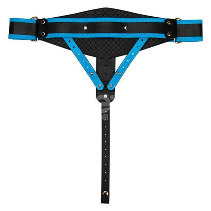 Ingen Adjustable Strap On with Hollow Dildo 9 Enhanced Set L/XL/2XL black and blue harness