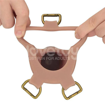 Ingen Adjustable Strap On with Hollow Dildo 9 Enhanced Set L/XL/2XL harness detail