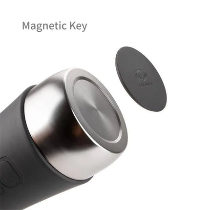 Inscup 2 Luxuty Male Masturbator magnetic key and cap detail