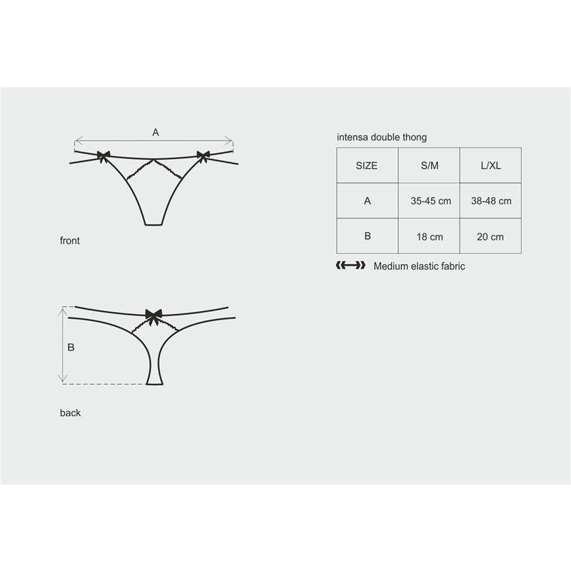 Intensa Double Thong Black - secretsextoys.store
