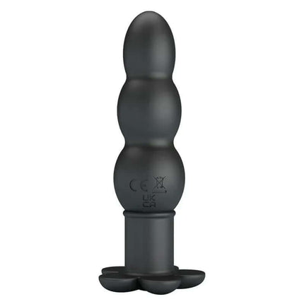 Jadier Vibrating Anal Plug with ergonomic handle and 10 vibration levels, made of soft silicone for prostate stimulation.