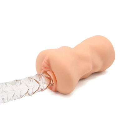 Janine Swan Realistic Male Masturbator Vagina with lifelike texture and ergonomic design for enhanced solo play.
