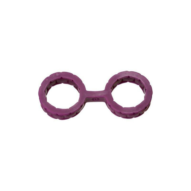 Japanese Silicone Cuffs in purple, premium silicone restraints for wrists and ankles, metal-free for comfort and versatility.