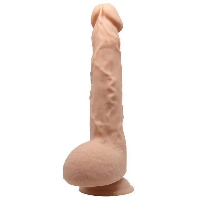 Jason Realistic Dildo 9.8 with lifelike design and detailed veins for authentic sensation.