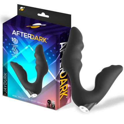 Jaydurk Anal Prostate P-Spot Vibrator with ergonomic curved design for enhanced stimulation, featuring a textured surface for added sensation.