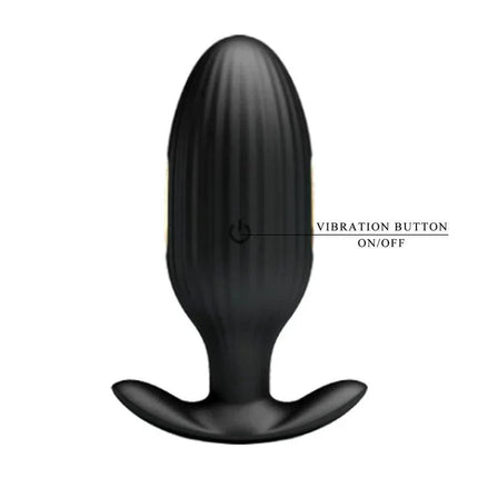 Jefferson Vibro Electroshock Anal Plug with App showing vibration button