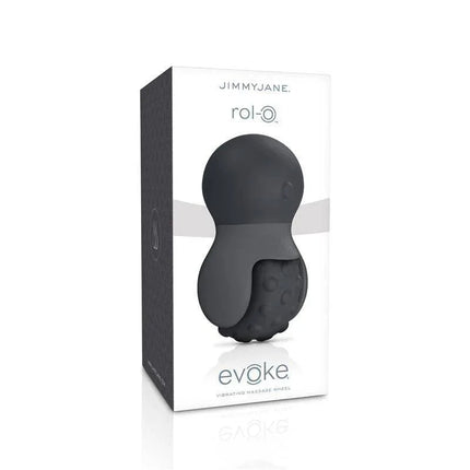 JIMMYJANE Evoke Rol-o Vibrating Massage Wheel in box packaging
