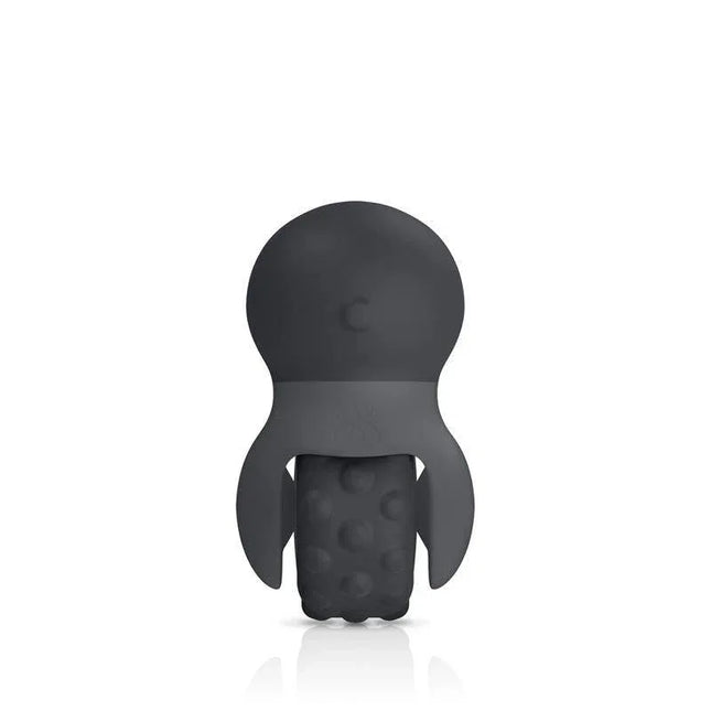 JIMMYJANE Evoke Rol-o Vibrating Massage Wheel with silicone handle and textured wheel for deep muscle relief.