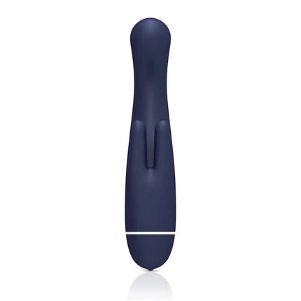 JIMMYJANE Live Sexy Intro 8 Blue three-motor rabbit vibrator for G-spot and clitoral stimulation with a flexible neck design.