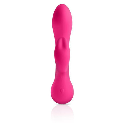 JIMMYJANE Rabbits Ruby Rabbit Vibrator with ergonomic U-shaped design for enhanced comfort and powerful G-spot vibrations.