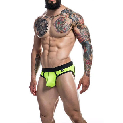 Jockair Provocative Neon Lime jockstrap for men, featuring a modern design in bright neon lime by Cut4Men, perfect for style and comfort.