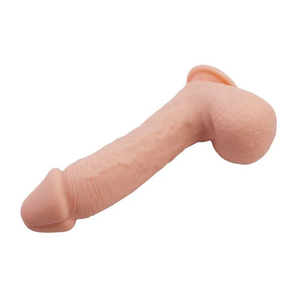 Johnson Relistic Dildo with Suction Cup Flesh with hyper-realistic detail for lifelike experience.