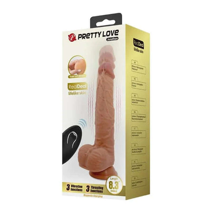 Jonathan Dildo with Vibration and Thrusting with Remote Control in packaging