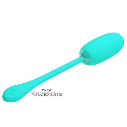 Julius Vibrating Egg Green featuring ultra-soft silicone and 12 vibration patterns for enhanced pleasure.
