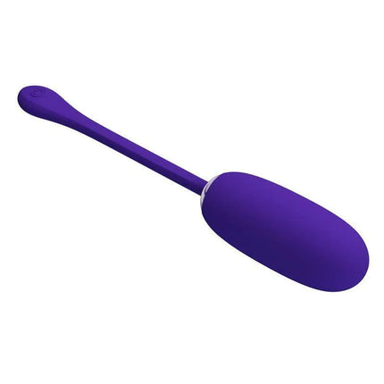 Julius Vibrating Egg Violet, premium silicone vibrator with quilted texture, ideal for solo pleasure and versatile settings.