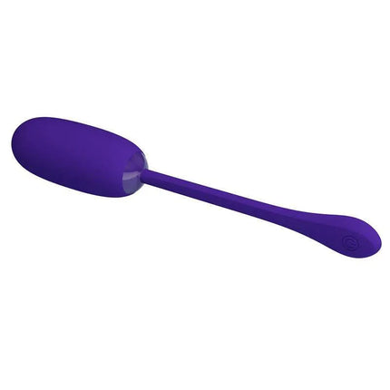 Julius Vibrating Egg Violet premium silicone vibrator with quilted texture and multiple settings for customizable pleasure.