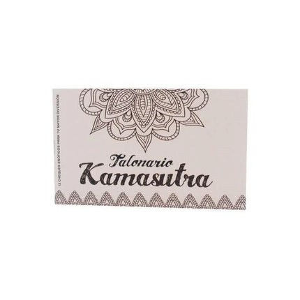 Kamasutra Checkbook 12 Coupons for playful and intimate moments, featuring a decorative cover with intricate design.