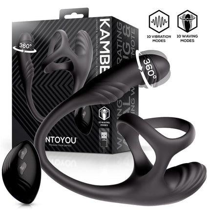 Kamber 360º Waving Vibrating Anal Plug and Cockring