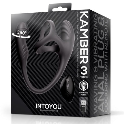 Kamber 360º Waving Vibrating Anal Plug and Cockring