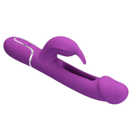 Kampas Vibrator With Licking Lilac, dual-motor design in vibrant lilac color for customizable pleasure, featuring powerful clitoral stimulator.