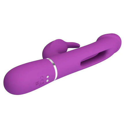 Kampas Vibrator With Licking Lilac - dual-motor vibrator for customizable pleasure in purple color