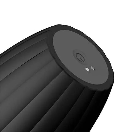 Karter Advanced Masturbator with Vibration, Heat and Digital Screen featuring textured design and control interface.