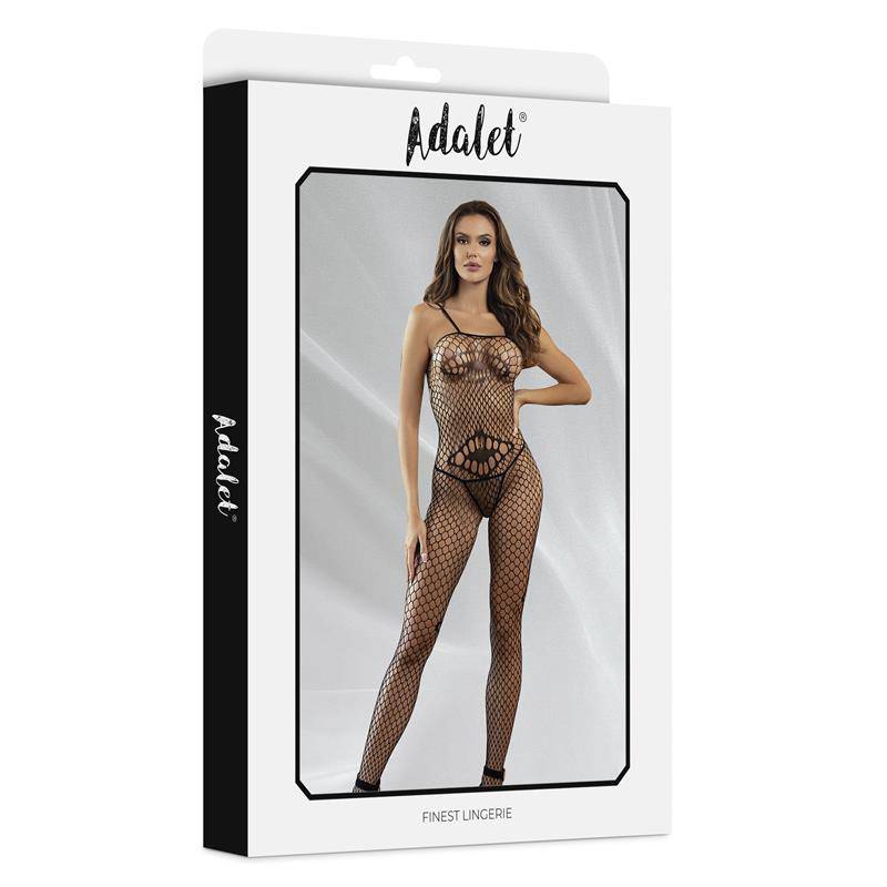 Katia Fishnet Bodystocking with Geometric Patterns - secretsextoys.store