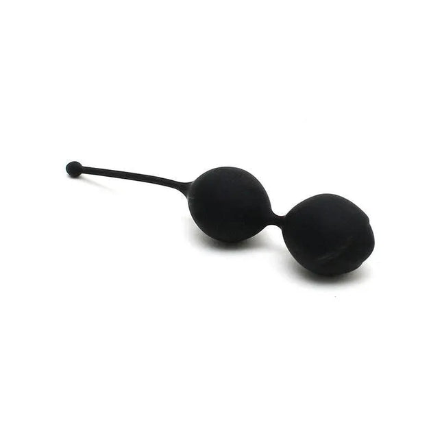 Black Kegel balls Amsterdam 35 mm for pelvic floor training and intimate pleasure enhancement.