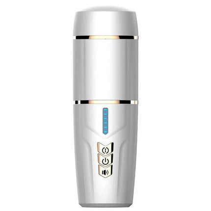 Kimi Male Masturbator with Telescoping and Rotation Functions, featuring 7 modes and 3 speeds for customizable pleasure.