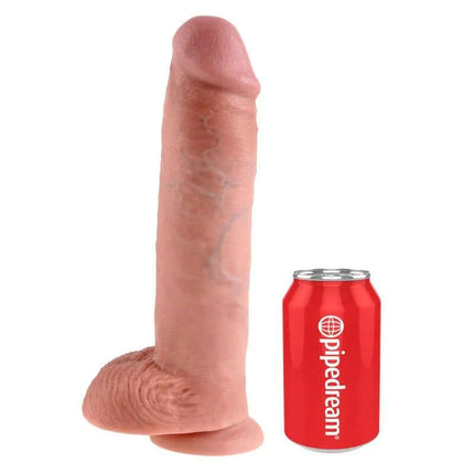 King Cock Cock with Balls 11 - Flesh next to a soda can for size comparison