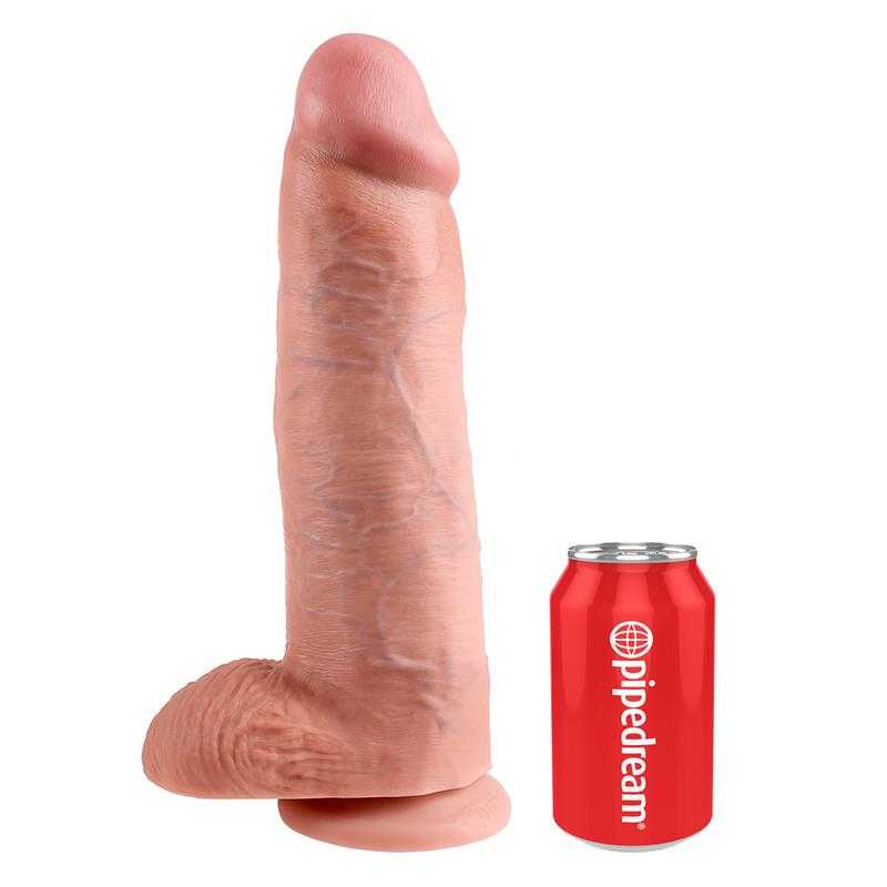 King Cock Cock with Balls 12 - Flesh - secretsextoys.store