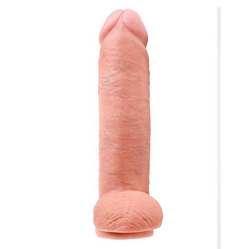 King Cock Cock with Balls 12 - Flesh - secretsextoys.store
