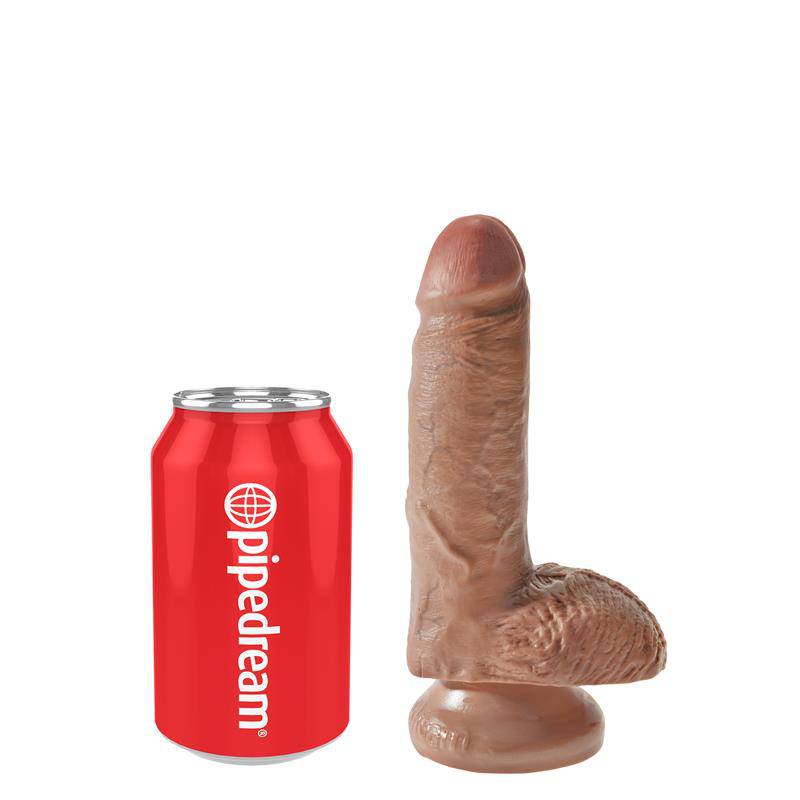 King Cock Cock with Balls 7 - Tan - secretsextoys.store